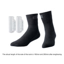 1 Pair Electric Heating Socks w/ 2500mA Power Bank Thermal Stocking (Black)
