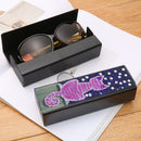 DIY Leather Diamond Painting Glasses Storage Case Mosaic Kit (Q37 Cat) Newly