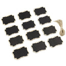 Hanging Signs Hemp Rope Chalkboard Price Tags Blackboard Message Labels