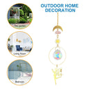 #A Crystal Wind Chime Prism Windbell Window Curtains Pendant Garden Hanging Deco