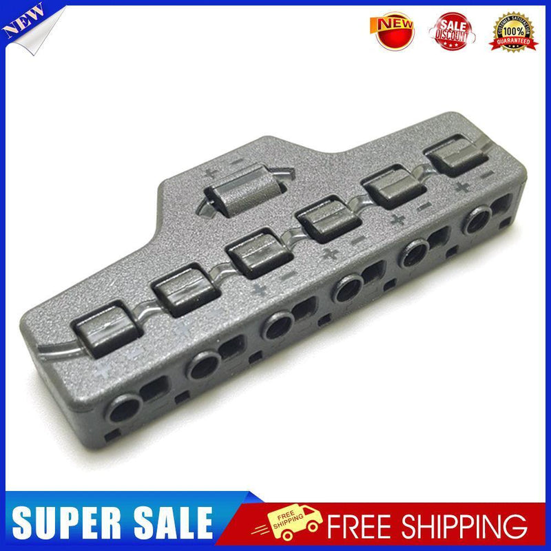 6 Ports Wire Connector Distribution LED Terminal Block Cable Splitter (B)
