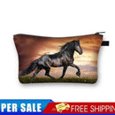 Horse Printed Hand Hold Travel Storage Cosmetic Bag Toiletry Bag