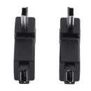 2pcs 90 ° Micro USB Female, Mini USB Male Adapter Connector