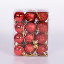 24pcs/box Christmas Balls 3cm Hanging Shopping Mall Ceiling Ornament (C) Newly