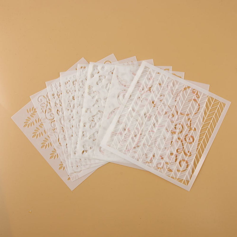 Embossing Layering Stencils Scrapbooking Painting template Geometric patterns
