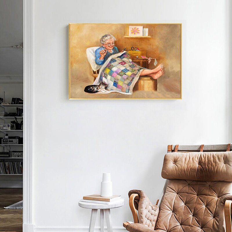 Full Round Drill 5D DIY Diamond Painting Grandma Wall Craft Rhinestones Picture