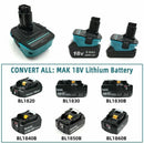 Battery Adapter Adaptor For Makita BL 18V Convert to Dewalt NI-CD/NI-MH 18V