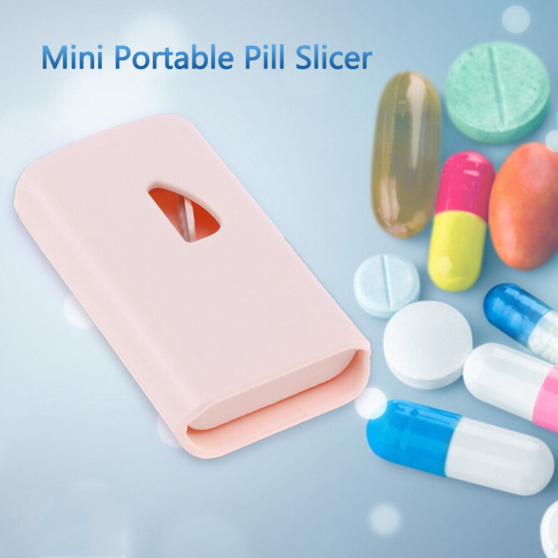 Medicine Slicer Mini Medicine Divider Organizer Useful Portable with Blade Guard