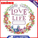 Partial Embroidery Love Life Needlework Stamped 14CT DIY Cross Stitch Kits Decor