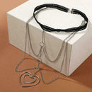 1 Pc Sexy Leg Chain Heart Design Thigh Leg Chain Body Bikini Gift Year T9N8