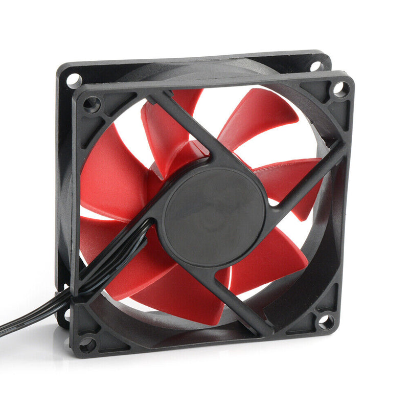 8cm Computer Cooling Fan 3Pin+4Pin Quiet CPU Power Cooler Chassis Case Water Fan