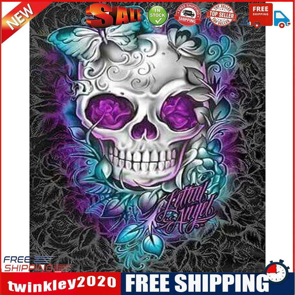 Oil Paint By Numbers Picture DIY Drawing Butterfly Skeleton Kit Art work