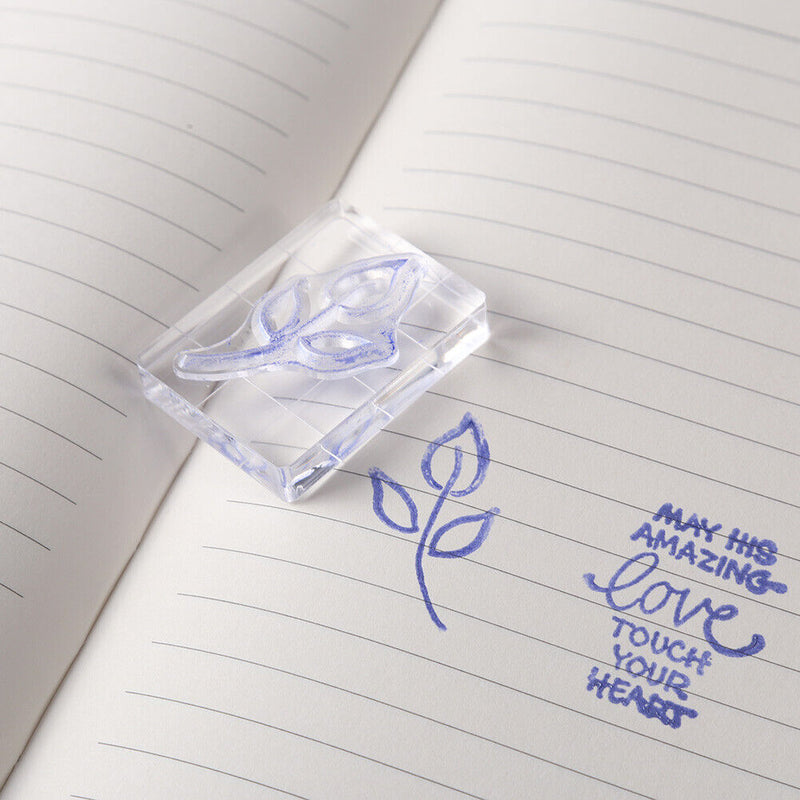 Acrylic Stamp Block Clear Stamping Tool Set with Grid Line Craft (3x4cm) Newly