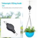 Telescopic Hook Hanging Orchid Plant Pots Adjustable Pull Down Hook Basket Newly