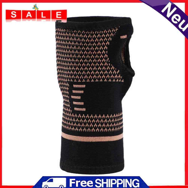 Wrist Brace Guard Sports Fitness Compression Wrap Elastic Hand Gloves (S)