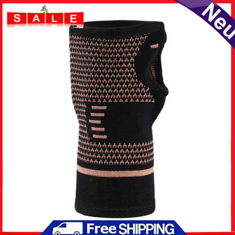 Wrist Brace Guard Sports Fitness Compression Wrap Elastic Hand Gloves (S)