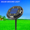 LED Solar Underground Light Pathway Waterproof Buried Lamp (Colorful Light)