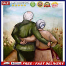 Back View of Old Couple Oil Paint By Numbers Kits Canvas DIY Picture Hand P