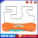 3pcs Maze Game Buzz The Wire Game Electric Shock Bump Maze Game (Orange)