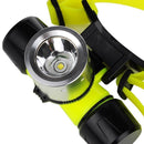 LED Light Scuba Diving Headlamp Underwater Work Headlight Waterproof Head Torch