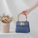 Faux Bamboo Handbags Purse Handles Replacement U Shape for DIY Bags - 2pcs