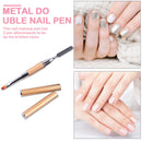 Double-Ended Nail Pen Poly Nail Gel Flower Brush Picker Manicure Tools 2 in