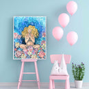 Flowers Pregnant Mother 40x50cm Oil Paint By Numbers Picture DIY