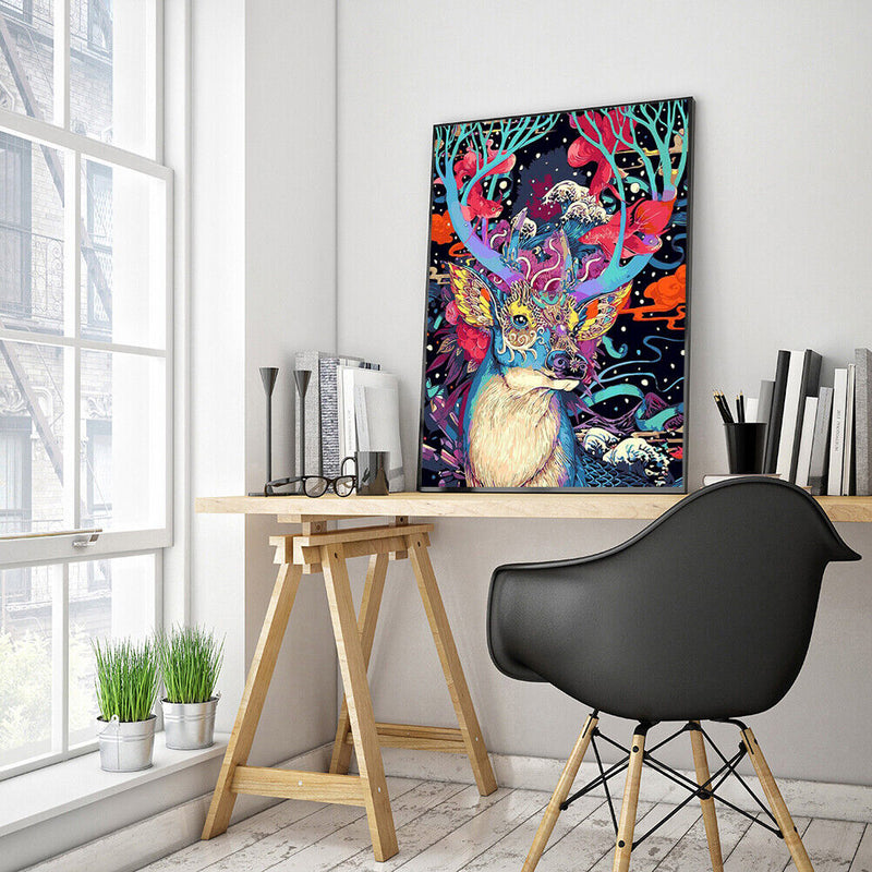 Oil Paint By Numbers Animal Set Coloring Picture Drawing