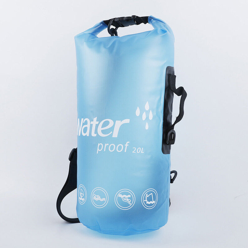 PVC Bags 20L Swimming Trekking Drifting Waterproof Storage Pouch (Blue)