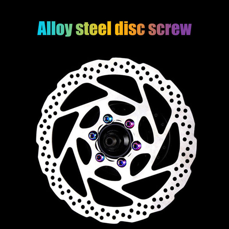 12x Mountain Bike Disc Brake Rotor Screws T25 Alloy Steel Disc Brake Rotor