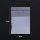 XinYunDa 100-Piece Clear Plastic Bag with Self Adhesive Gasket for