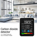 5 in 1 Temperature Humidity Air Quality Carbon Dioxide HCHO Monitor (White)