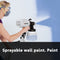 650W Electric Paint Spraying Gun w/ 2 Nozzles Household Wall Paint Sprayer