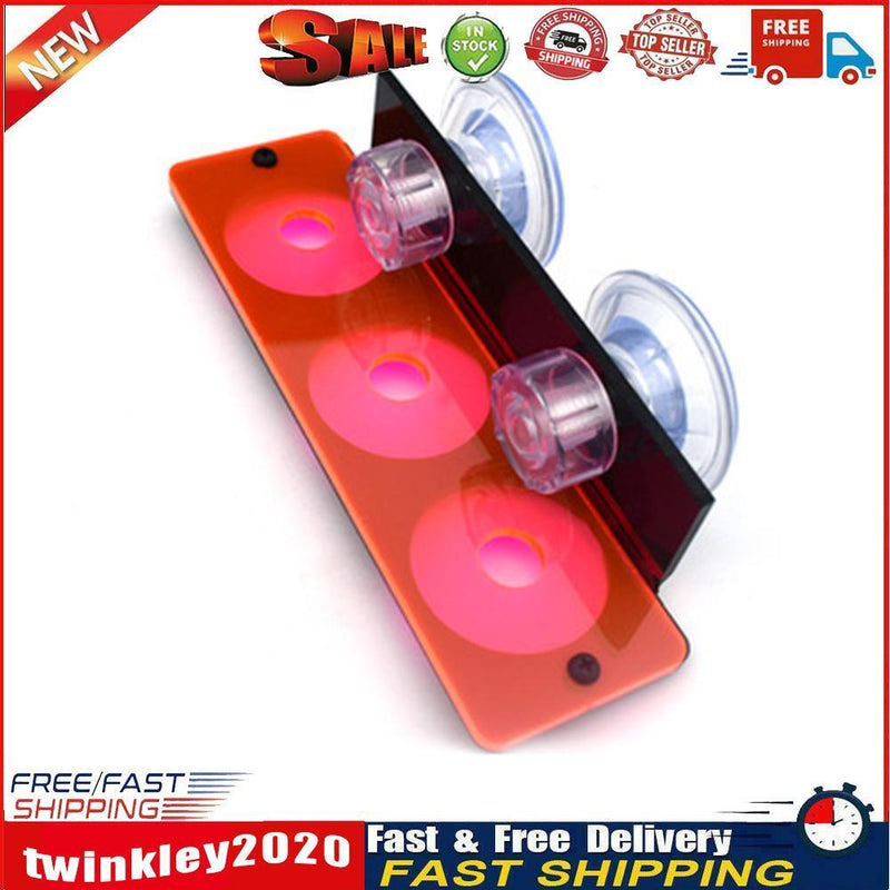 Fish Tank Fluorescence Coral Frag Rack Aquarium Reef w/ Plug Holder (Red) Newly