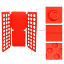 Laundry Folding Board Kids Adjustable Clothes Holder Organzier (Red) Newly