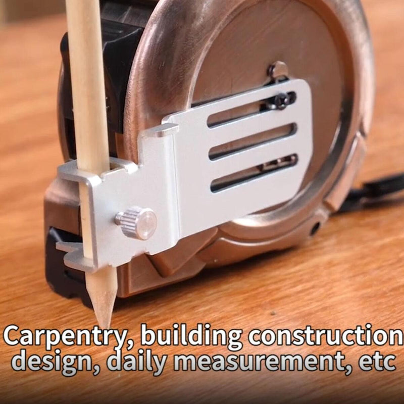 Tape Measure Marker Measure Precision Tool Scribing Pencil Clamp Holder Fixed.