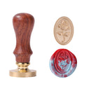 DIY Oval Rose Sealing Wax Stamp Wedding Custom Invitations Metal Head Decor