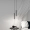 Minimalist Chandelier Lights Home Bedroom Bedside Ceiling LED Lamp (White)