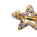 Fashion Rhinestone Flower Hair Clip Elegant Star Barrette Women Sweet Headwear