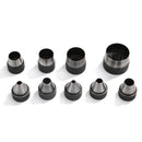 10pcs Heavy Duty Hollow Punch Kit Tool Set Gasket Leather Rubber Punching Newly