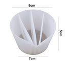 Split Color Mixing Cups Paints Art Tool 4 Channels Pouring Cup White (3) Newly