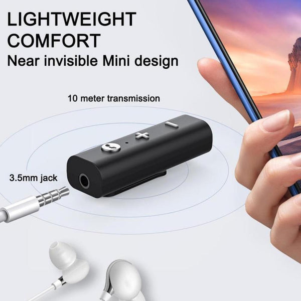Bluetooth 5.0 Receiver For 3.5mm Jack Headphones Adapter Aux Audio Y5M6