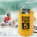 Waterproof Dry Bag Pack Sack Swimming Kayaking River Trekking (5L Yellow) Newly