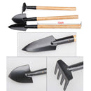 3pcs Mini Garden Plant Tool Set With Wooden Handle Gardening Tool Shovel Ra