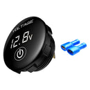 Car DC 5-48V Panel Voltmeter Touch Switch Battery Capacity Tester (White) Newly