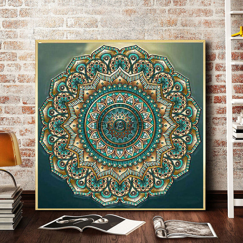 5D DIY Round Diamond Painting Mosaic Rhinestone Picture Mandala Kit