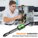 1/4inch Hex Shank Screwdriver Bits Holder Extension Bar Adapter (Green) Newly