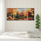 3 Panels Fall Forest Animals Oil Paint By Numbers Kits DIY Handpainted on Canvas
