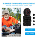 #A 4PCS RC Off-Road Buggy Tires Truck Car Hex Hub Beadlock Rubber Wheel Rims Tir