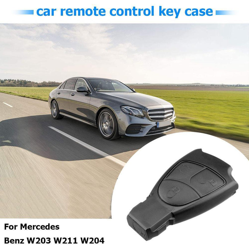 3 Buttons Car Remote Key Shell Case Replacement for Mercedes Benz W203 Black